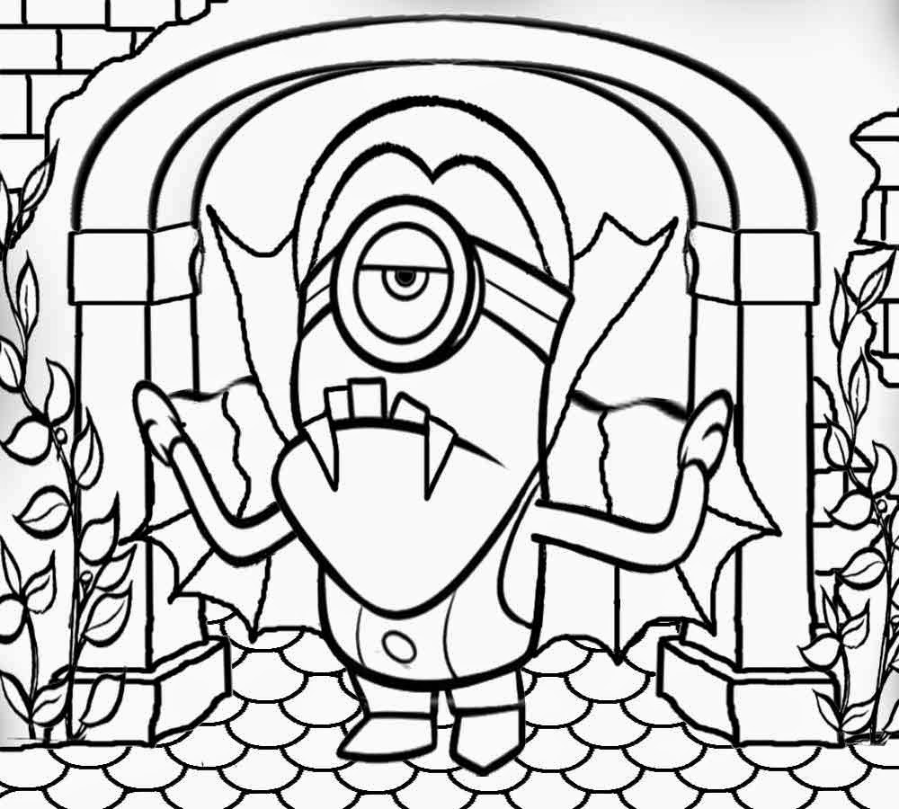Minionki kolorowanki